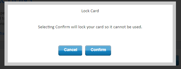 Lock-Page-2 Screen capture showing the lock confirmation screen